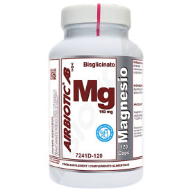 Magnesio Ab (Como Bisglicinato) 150 Mg 120 Cápsulas Airbiotic