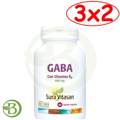 Pack 3x2 Gaba 60 Cápsulas Sura Vitasan