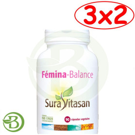 Pack 3x2 Femina Balance 90 Capsulas Sura Vitasan