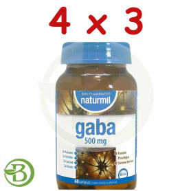 Pack 4x3 GABA 60 Comprimidos Naturmil