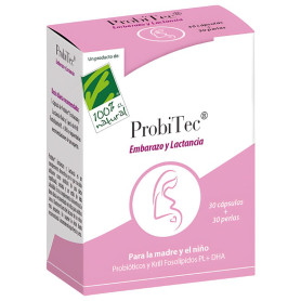 Probitec® Embarazo y Lactancia (30 Cáp+30Perlas) 100% Natural