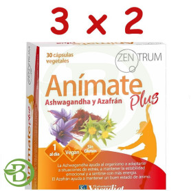 Pack 3x2 Zentrum Animate Plus 30 Cápsulas Ynsadiet