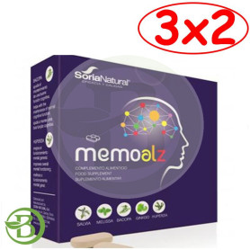 Pack 3x2 Memoalz 60 Comprimidos Soria Natural