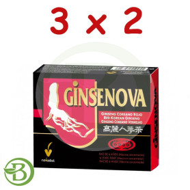 Pack 3x2 Ginsenova 60 Cápsulas Novadiet