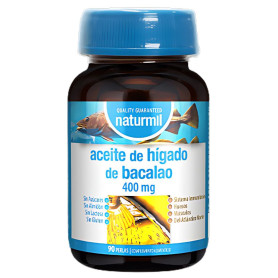 Aceite De Hígado De Bacalao 400Mg 90 Perlas Naturmil