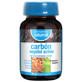 Carbon Vegetal Activo 90 Perlas Naturmil