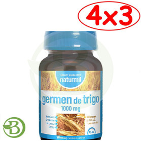 Pack 4x3 Gérmen De Trigo 1000Mg 90 Perlas Naturmil