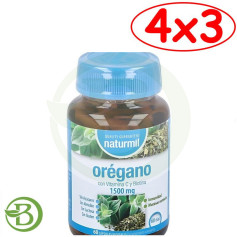 Pack 4x3 Orégano Complex 1500Mg 60 Cápsulas Naturmil