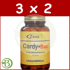 Pack 3x2 Cardy + Bac 30 Cápsulas Zeus