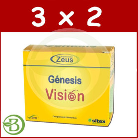 Pack 3x2 Genesis Visión 60 Cápsulas Zeus