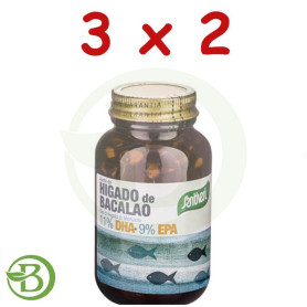 Pack 3x2 Aceite de Hígado Bacalao 120 Perlas Santiveri