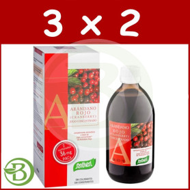 Pack 3x2 Arándano Rojo Concentrado 490Ml. Santiveri