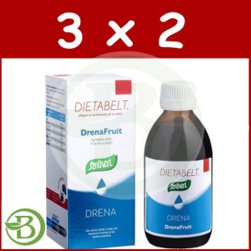 Pack 3x2 Db-Drenafruit 240Ml. Santiveri