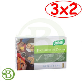 Pack 3x2 Picolinato De Cromo 40 Cápsulas Santiveri