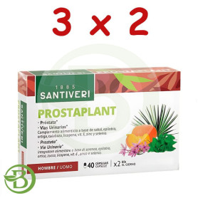 Pack 3x2 Prostaplant Serenpro 40 Cápsulas Santiveri