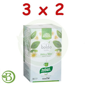 Pack 3x2 Sanaflor Boldo 20 Filtros Santiveri