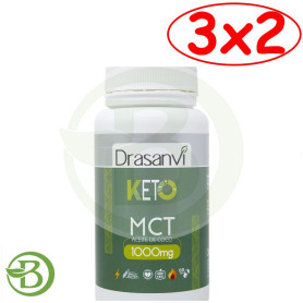 Pack 3x2 Mct Oil 60 Cápsulas Keto Drasanvi