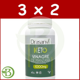 Pack 3x2 Vinagre De Manzana 60 Cápsulas Keto Drasanvi