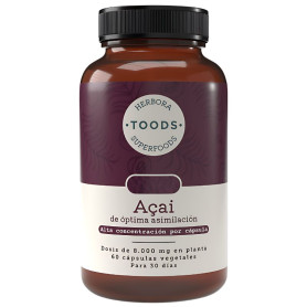 Açai 750Mg 60 Cápsulas Vegetales Herbora