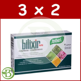 Pack 3x2 Bilixir Forte 40 Comprimidos Santiveri