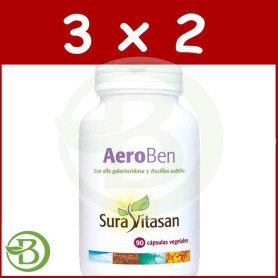 Pack 3x2 Aeroben 90 Cápsulas Sura Vitasan