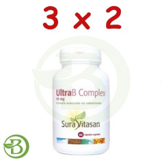 Pack 3x2 Ultra B Complex + C 60 Cápsulas Sura Vitasan