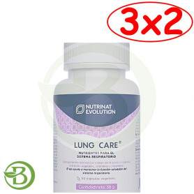 Pack 3x2 Lung Care 60 Cápsulas Vegetales Nutrinat Evolution