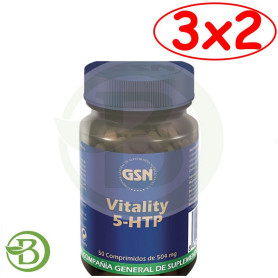 Pack 3x2 Vitality 5-Htp 50 Comprimidos Gsn