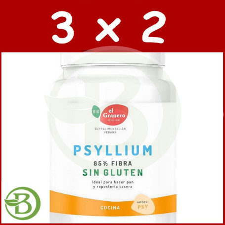 Pack 3x2 Psyllium Bio 400Gr. El Granero