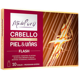 Cabello Piel y Uñas Flash 10 Viales Estado Puro