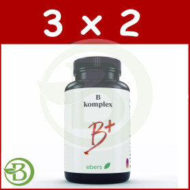 Pack 3x2 B Komplex 500 Mg 60 Comp Ebers