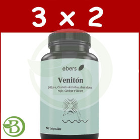 Pack 3x2 Venitón 60 Cápsulas Ebers