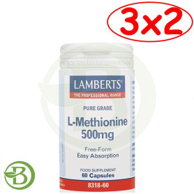 Pack 3x2 L-Metionina 500Mg. Lamberts