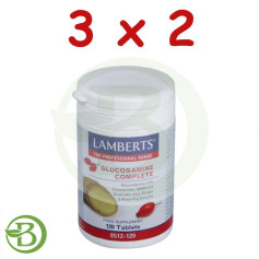 Pack 3x2 Glucosamina Completa 120 Comprimidos Lamberts