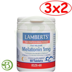 Pack 3x2 Melatonina 1 Mg 60 Comprimidos Lamberts