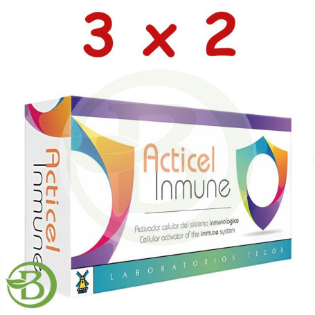 Pack 3x2 Acticel Inmune 30 Cápsulas Tegor