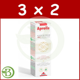 Pack 3x2 Aprolis Aceite De Masaje Propolis Adultos 100Ml. Intersa