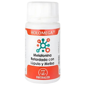 Holomega Melatonina Retardada Lúpulo y Melisa 50 Cáps Equisalud