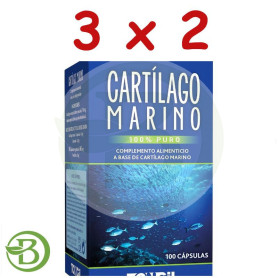 Pack 3x2 Cartílago Marino 100 Cápsulas Vegetales Tongil