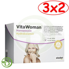 Pack 3x2 Vitawoman Menopausia Hydrabalance 30 Capsulas Eladiet