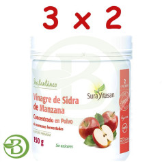 Pack 3x2 Vinagre De Sidra De Manzana 150Gr Sura Vitasan