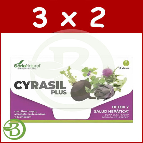 Pack 3x2 Cyrasil 15 Viales Soria Natural