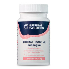 Biotina 1.000Μg Sublingual 30 Comprimidos Nutrinat Evolution