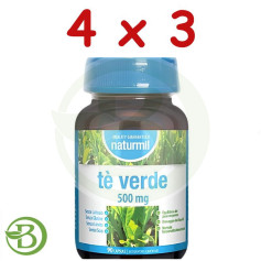 Pack 4x3 Te Verde 500Mg 90 Cápsulas Naturmil