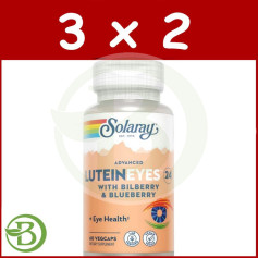 Pack 3x2 Advanced Lutein Eyes Tm 24Mg 60 Vegcaps Solaray